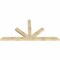 Ekena Millwork Saratoga Rough Sawn Timber Gable Bracket, Douglas Fir, 108"W x 54"H x 4"D x 6"F, 12/12 Pitch GBW108X54X0406SAR00RDF - alternate 3
